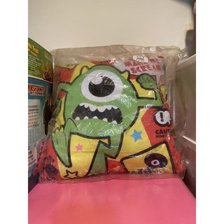 全新 未拆 大眼仔 麥克華斯基 mike wazowski 迪士尼 皮克斯 怪獸電力公司 怪獸大學 抱枕 枕頭 娃娃 紅