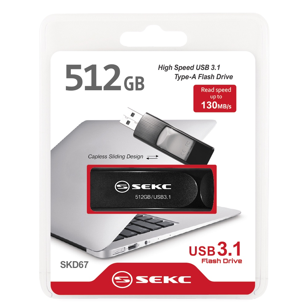 【SEKC】SKD67 USB3.1 512GB伸縮式高速隨身碟