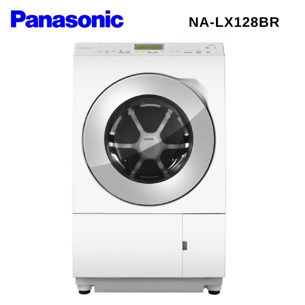 Panasonic 國際牌 右開 12KG 日本製洗脫烘滾筒洗衣機 NA-LX128BR 晶燦白【贈基本安裝】 廠商直送