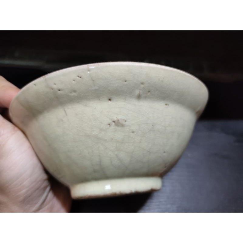 古瓷器老台灣日治青釉茶碗