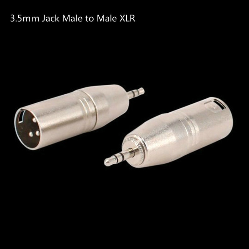 Xlr 3 針公插孔轉 3.5 毫米 1/8 英寸 TRS 公立體聲插頭屏蔽麥克風音頻適配器轉換器連接器