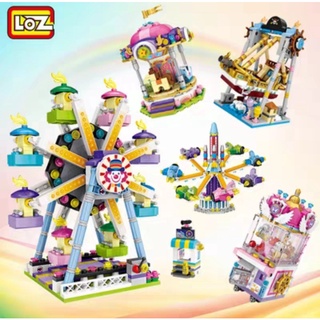 【維美】LOZ迷你遊樂場積木 .多種主題 兒童DIY動手組合益智積木玩具 趣味學習發揮想像力
