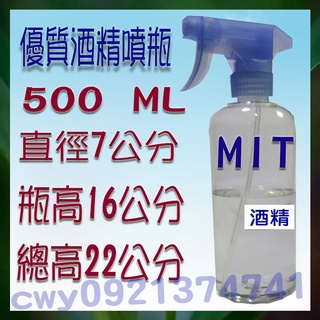 MIT酒精噴槍500ML 酒精噴瓶60ML 有檢測圖 可以分裝 明星花露水 瓶子不會變質霧化 防疫用品