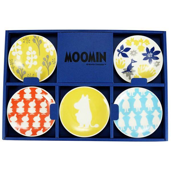現貨日本製豆皿小碟子甜點盤瓷器盤YAMAKA色彩鮮豔Moomin嚕嚕米可愛的姆明人物居家生活用品碗盤器皿日本代購