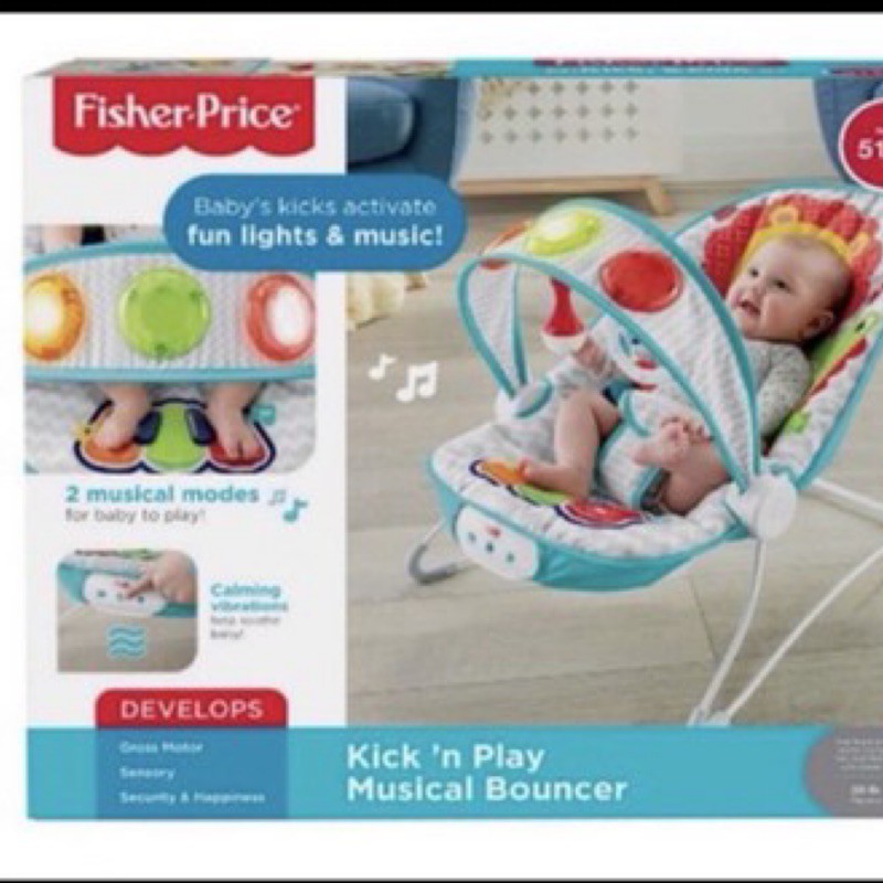 費雪Fisher-Price 踢踢腳鋼琴躺椅出租150元