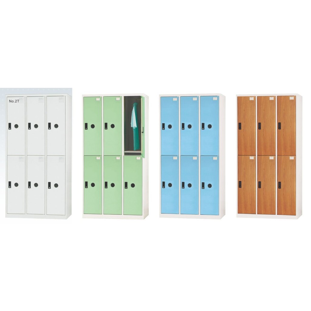【DL OA】DF員工置物櫃、6人衣櫃、內務櫃(全鋼製門、ABS塑鋼門)(905色、綠色、藍色)(台中市區免運)