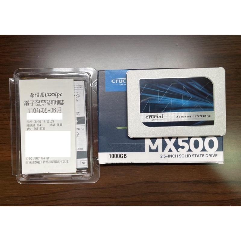 美光 MX500 1TB SSD 2.5吋 固態硬碟