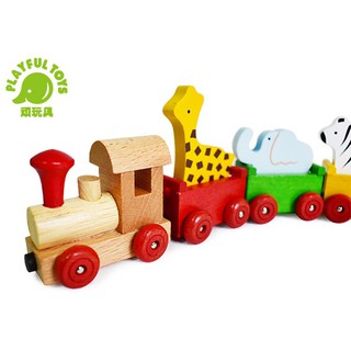 【頑玩具】磁性拖拉火車系列(木製小火車 台製火車 模型積木 磁鐵玩具 玩具)✪ 準媽媽婦嬰用品 ✪