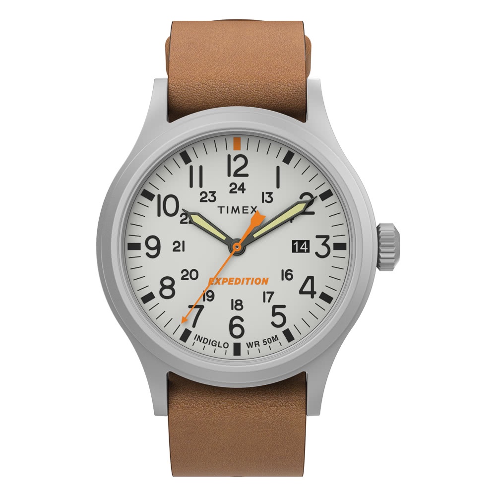 TIMEX 天美時 Expedition Sierra 白色數字休閒腕錶 40mm TW2V07600 原廠公司貨