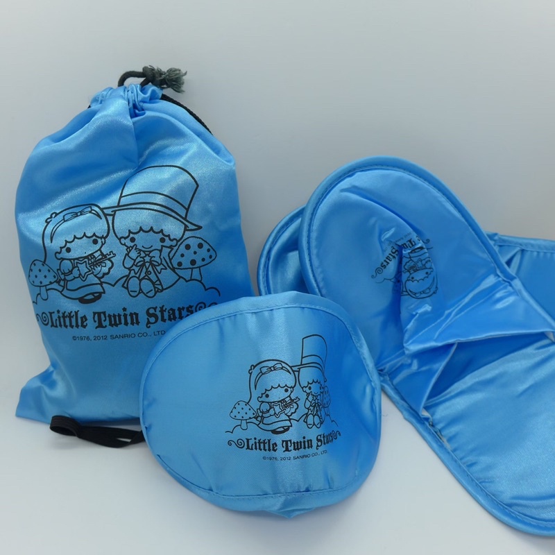 Sanrio雙子星旅行組-拖鞋、眼罩