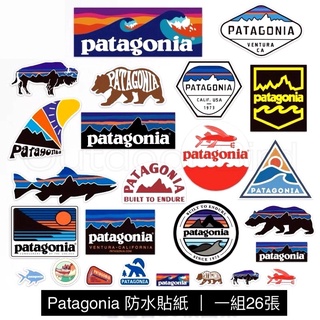 【鳥森】Patagonia 防水貼紙 26張 登山露營 戶外 行李箱 安全帽 筆電 ipad 潮牌 現貨 免運