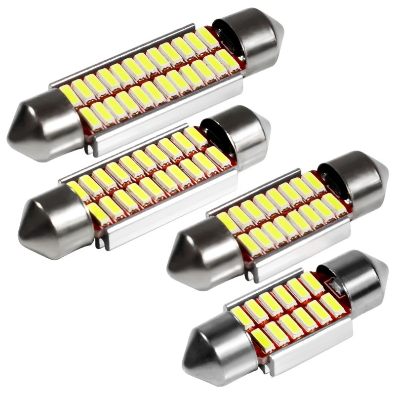 31mm 36mm 39mm 42mm LED 燈泡 C5W C10W 超亮 4014 SMD Canbus 無錯誤 A