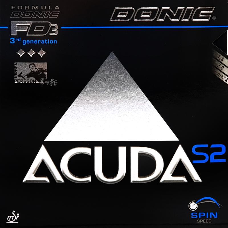 【DONIC】 ACUDA S2 桌球平面膠皮