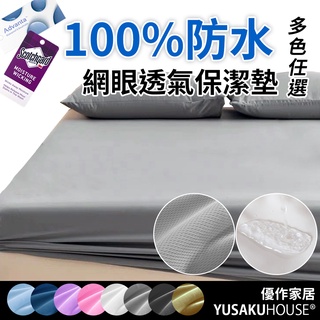 【優作居家】臺灣製造工廠破盤價 3M吸排專利 100%防水透氣防蟎保潔墊 防水床包 吸濕排汗 網眼 保潔墊 加高型