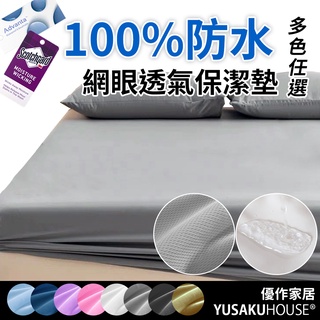 【優作居家】台灣製造工廠破盤價 3M吸排專利 100%防水透氣防螨保潔墊 防水床包 吸濕排汗 網眼 保潔墊