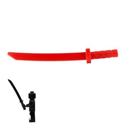 LEGO 樂高 21459 紅色 忍者 武士刀 全新品, 刀 人偶配件 旋風忍者