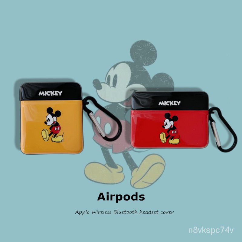 新款airpods保護套適用airpods2迪士尼正版授權經典米奇蘋果airpods pro 3代ins硅膠IMD可愛軟