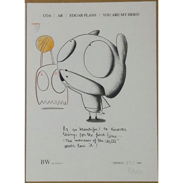 Edgar plans you are my hero Limited Edition COA notkaws