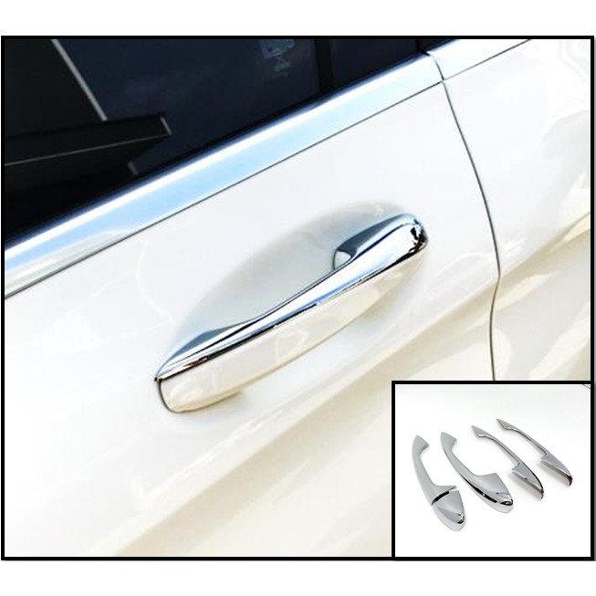 圓夢工廠 Benz C W205 2013~on C300 C350 C400 C450 鍍鉻 車門把手蓋 把手上蓋飾貼