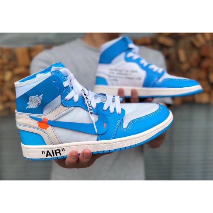 【S.M.P】NIKE AIR JORDAN 1 X OFF-WHITE UNC 北卡藍 球鞋 AQ0818-148