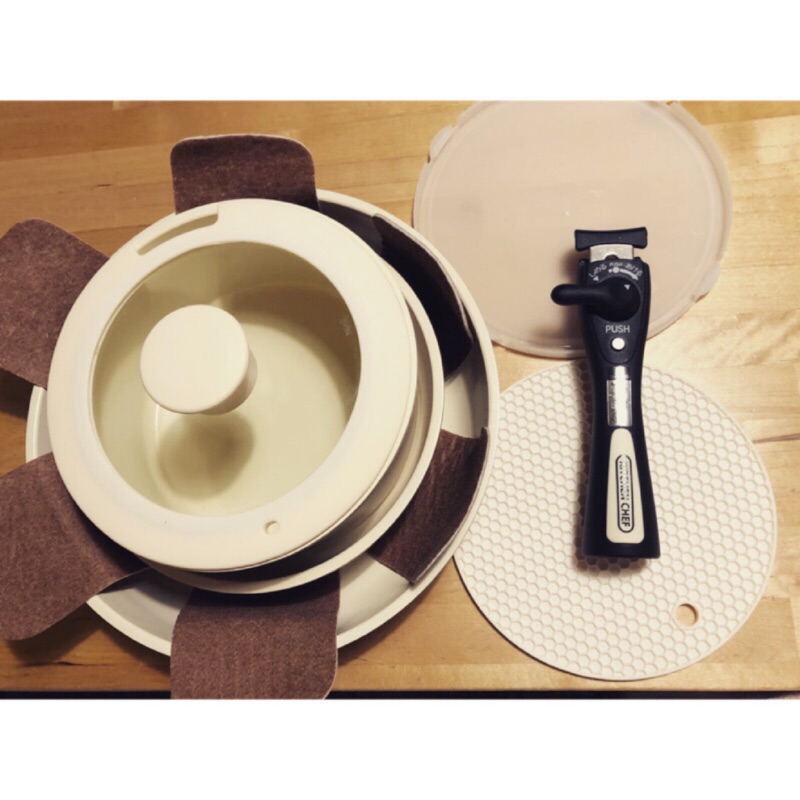 降！出清🌟免運費🌟原價2900💰IRIS OHYAMA陶瓷鍋具七件組（咖啡米）露營鍋 可拆把手鍋 耐熱陶瓷鍋