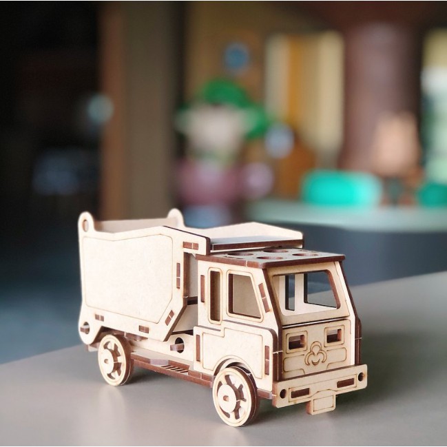 絕版品【售完不補】手作 DIY【砂石車】組裝 木製玩具 動手做 交通工具 模型 玩具車