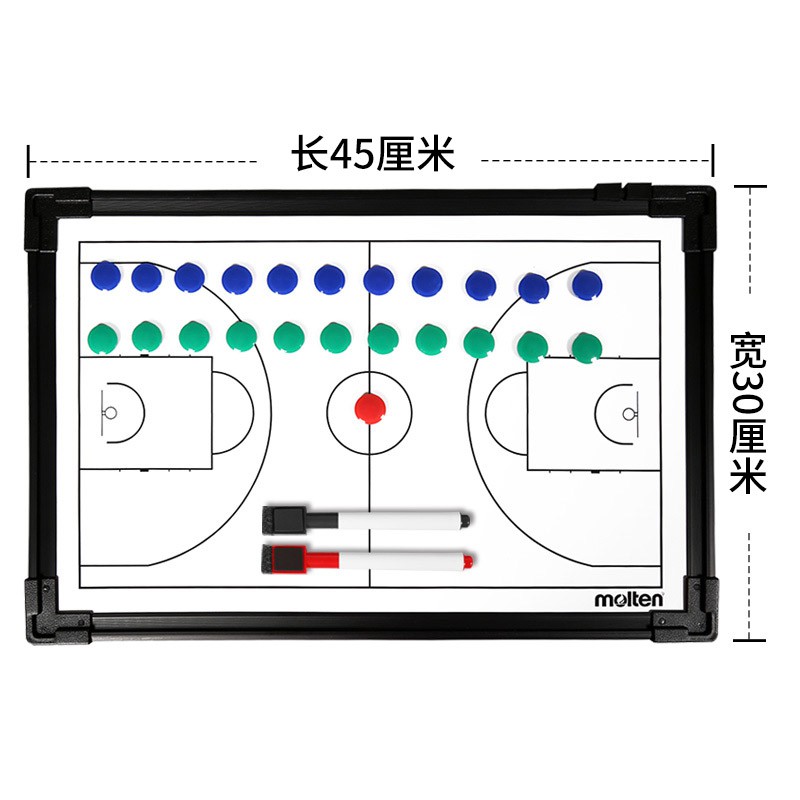 滿千免運🔥 台灣製 MOLTEN SB0050 籃球戰術板 籃球 戰術盤 戰術板 作戰盤 教練板 雙面 附提袋 磁鐵