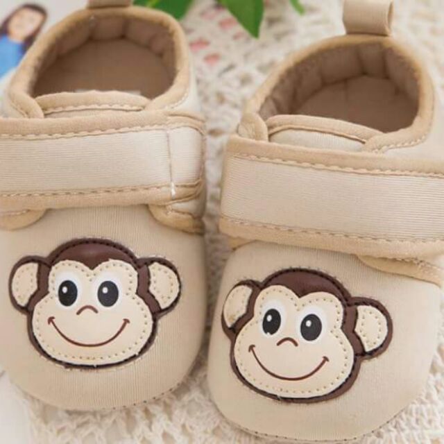 可愛猴子寶寶鞋，學步鞋，nikokids ,臺灣製