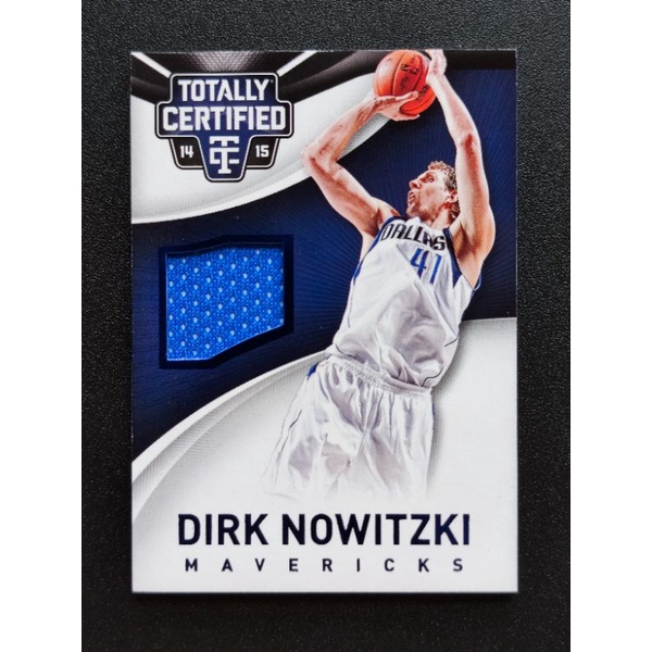 球衣卡 限量 2014-15 Totally Certified Dirk Nowitzki Jersey Patch