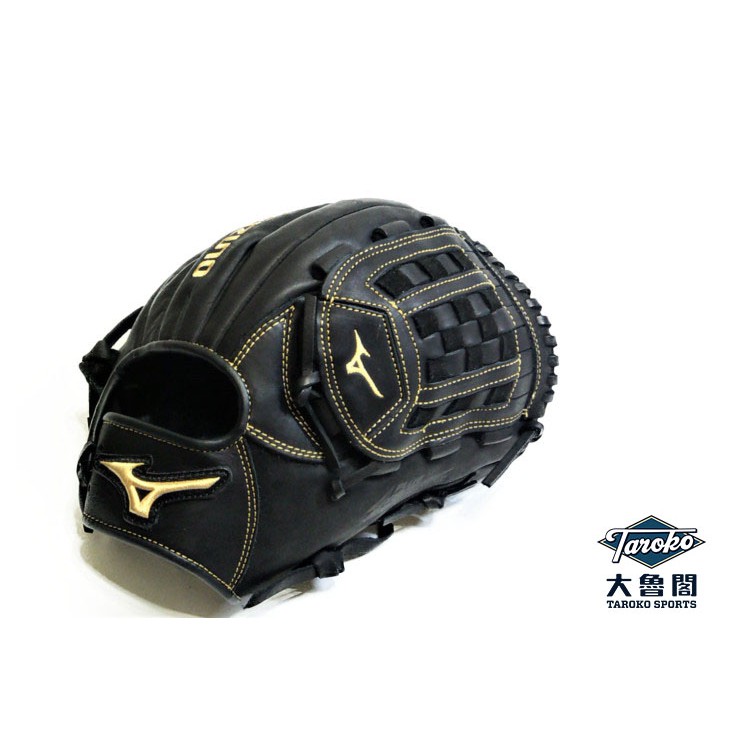 【大魯閣】MIZUNO 棒球手套 MVP PRIME 投手檔 12吋 黑金配色（壘球可用）312705.R