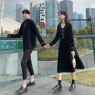 【COUPLE】新款情侶裝💕💕小眾設計感你衣我裙ins氣質連衣裙