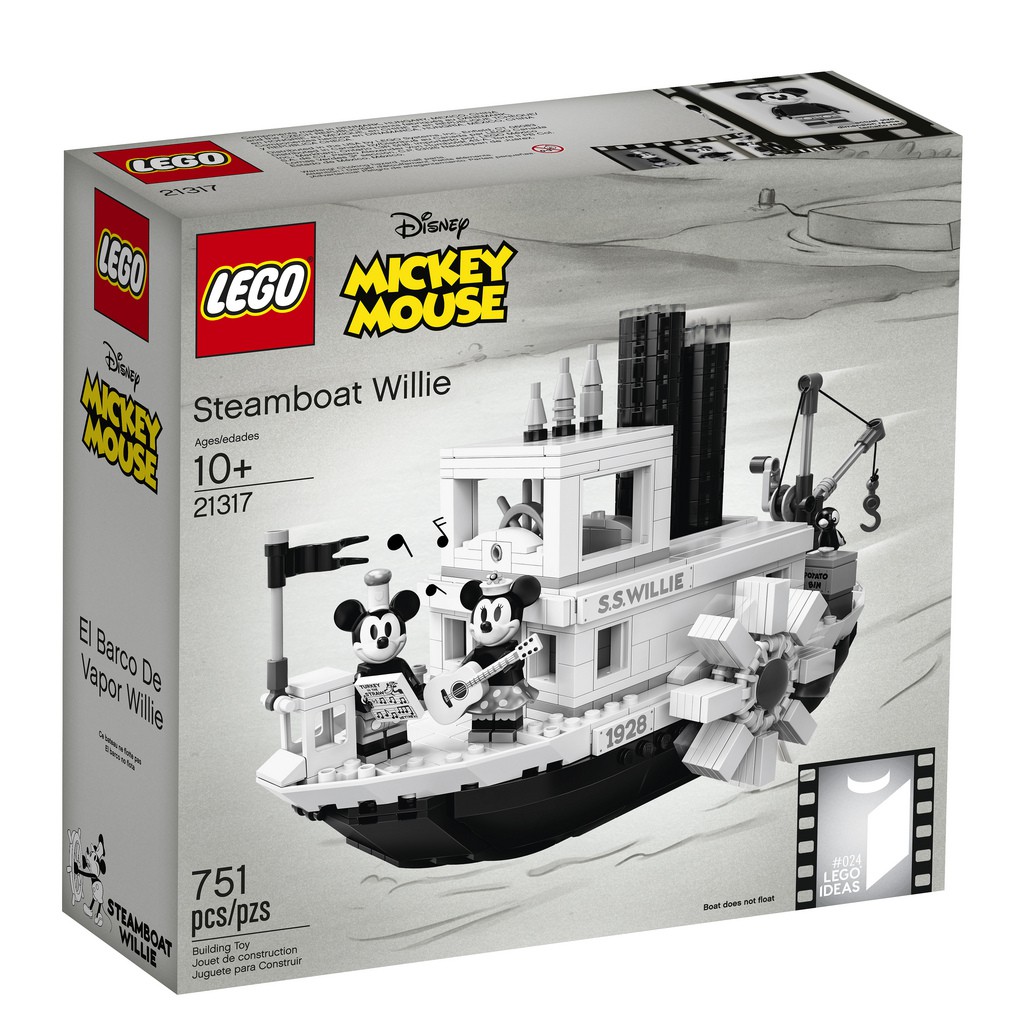 **LEGO** 正版樂高21317 Ideas系列迪士尼Disney汽船威利號