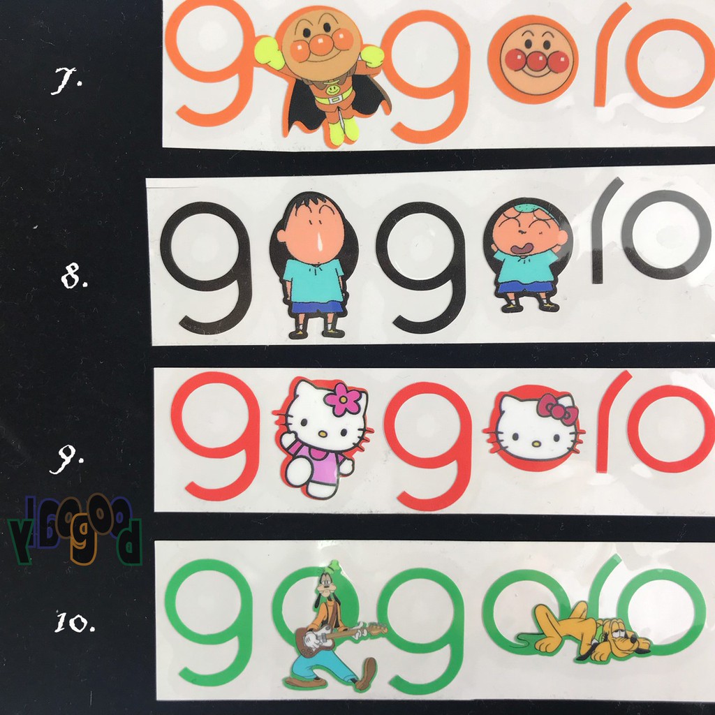 『YLGOGOOD』13款Gogoro logo字貼．卡通字貼． Gogoro 2．皆可客製化