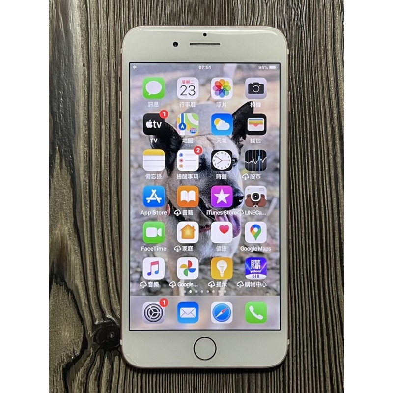 自售女用機 台灣蘋果公司iPhone 7 Plus 128G 5.5吋 指紋辨識 玫瑰金