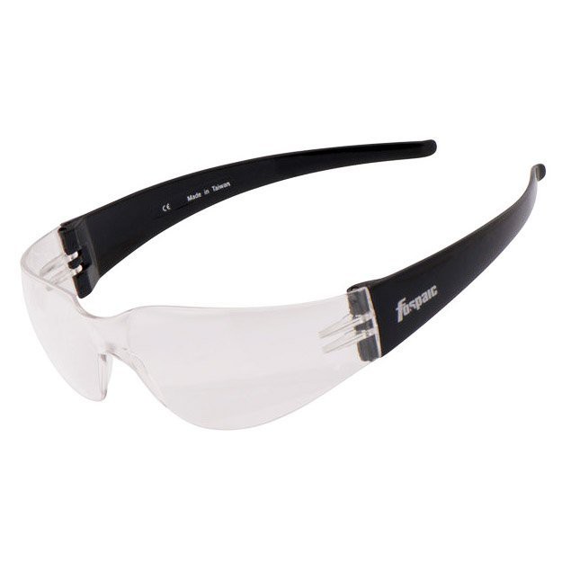 【德國Louis】FOSPAIC 摩托車騎士護目眼鏡 透明鏡片黑色鏡架 職業選手用運動潮牌機車墨鏡護目鏡20016702