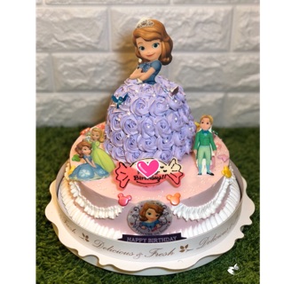 蘇菲亞公主/Sofia/迪士尼公主/迪士尼/2d造型蛋糕/造型蛋糕/客製蛋糕