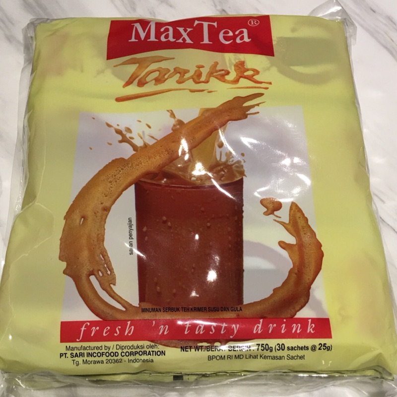 MAX TEA TARIKK速溶奶茶包 買二送一的三袋組(30包*3袋)
