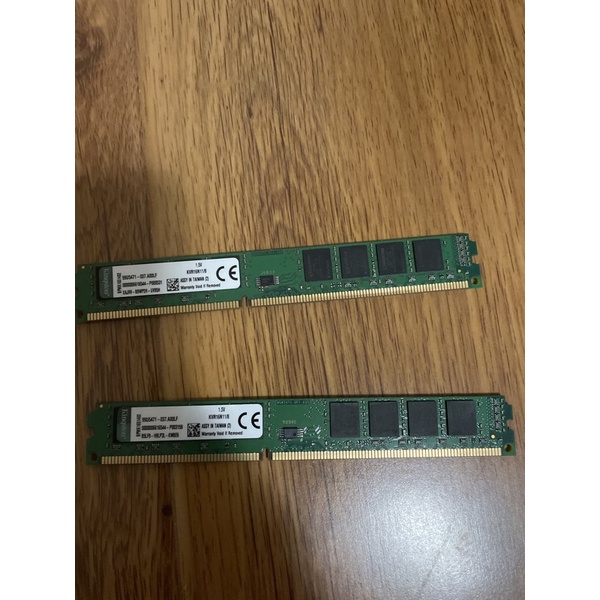 二手金士頓 Kingston DDR3-1600 8G 8GB 雙面顆粒 窄版 KVR16N11/8 1.5V