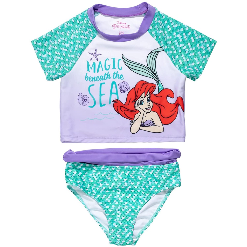 預購👍正版空運👍美國迪士尼 小美人魚 mermaid 愛麗兒 ARIEL  兒童 女童 泳裝 泳衣 泳褲 套裝
