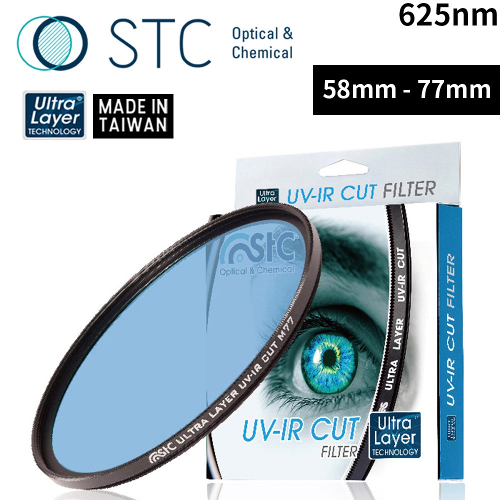【STC】UV-IR CUT 625nm Filter 紅外線截止式濾鏡 58mm-77mm