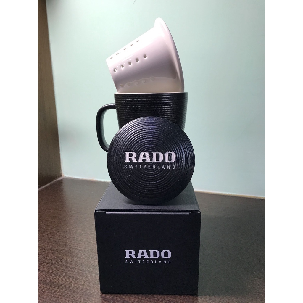 《RADO》高質感陶瓷茶杯 附全陶瓷濾茶器