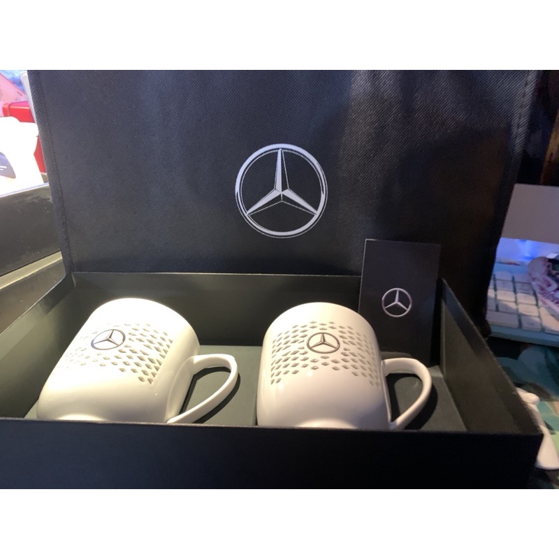 Mercedes-Benz 賓士原廠精品 骨瓷杯 馬克杯 咖啡杯，全新（附盒子、提袋）