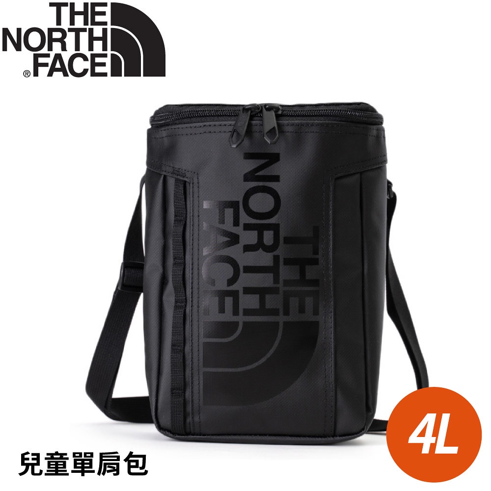 【The North Fac 兒童單肩背提包4L《黑》】52T9/側背包/斜背包/兒童背包