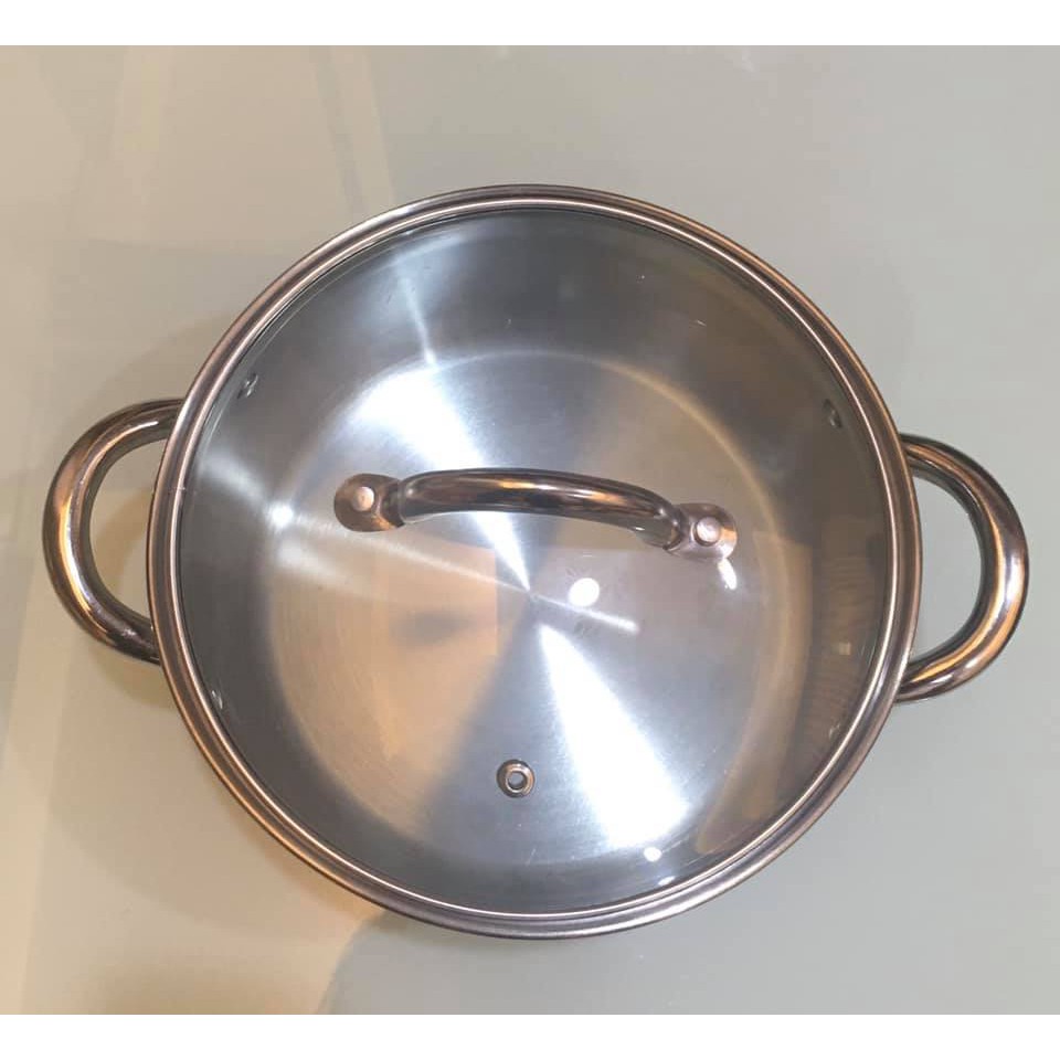 ✔️【當日出貨 】全新 鍋寶歐式不銹鋼湯鍋   20cm雙耳   適用瓦斯爐，電磁爐，電爐