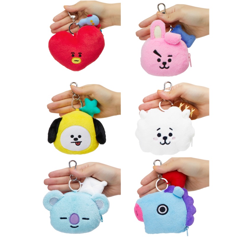 正版宇宙明星BT21 TATA CHIMMY MANG COOKY KOYA RJ SHOOKY零錢包 收納包韓國