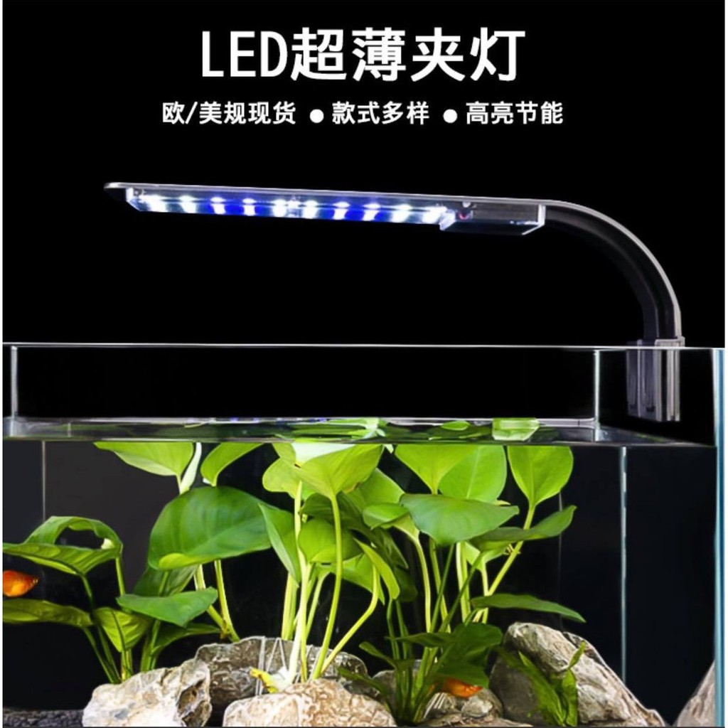 邦邦水族 X9 Led藍白燈水草缸 水族夾燈 增艷燈 魚缸 魚缸夾燈 Led夾燈 水族燈 水草燈 藍白 可用2尺缸 蝦皮購物