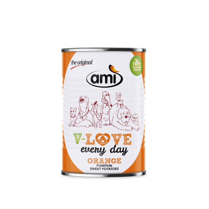 阿米狗 Vegan蔬食罐頭 - 南瓜 地瓜口味 400g 12罐(可混合口味)