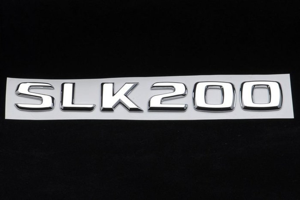 金螃蟹賓士 SLK R170 鍍鉻後車廂字體 "SLK200" SLK230K SLK320 SLK32 AMG