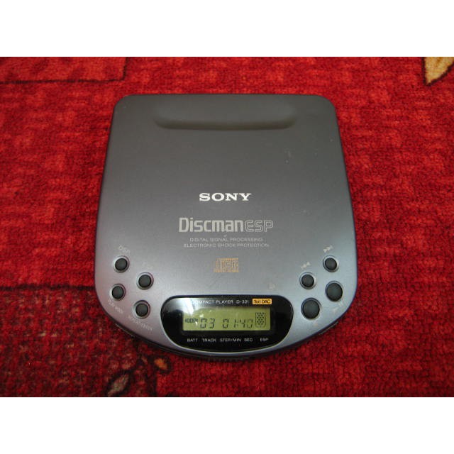 【完美作品】SONY Discman ESP D-321 日本製CD隨身聽＋Panasonic SL-S280藍色盒裝