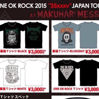 ONE OK ROCK 2015 35xxxv 日本張幕場限定 makuhari T恤 衣服